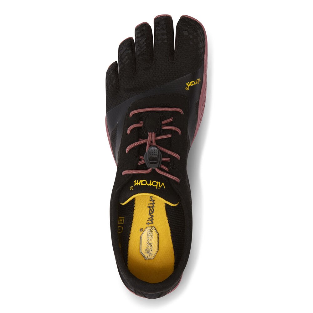 Vibram Five Fingers Womens KSO EVO - Training Shoes Black/Rose - NRL601254